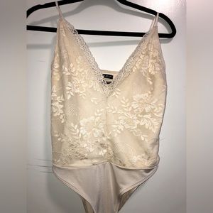 Urban Outfitters Out from Under White Lace Bodysuit